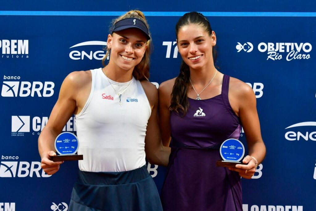 Chinesas conquistam título de duplas no ITF W35 de Rio Claro; final de simples será neste domingo