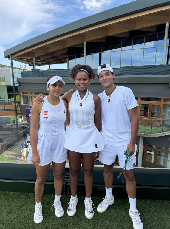 Nauhany Silva e Guto Miguel, do Time Rede Tênis, estão nas finais de duplas de Wimbledon Juvenil